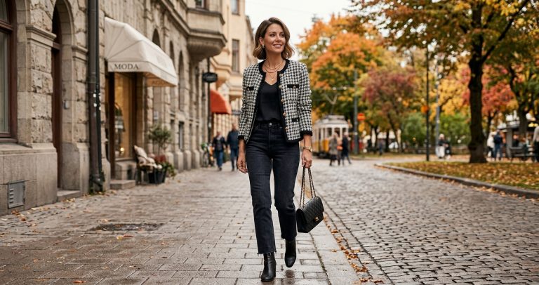 Bouclé-Jacke kombinieren: 5 elegante Styling-Ideen für den Herbst 2026