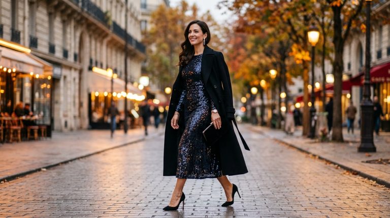 Funkelnde Eleganz: So stylst du glamouröse Pailletten-Kleider im Herbst 2026